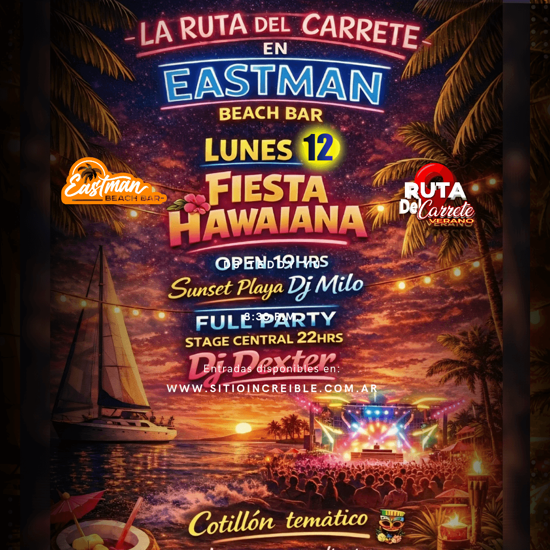 Ruta Del Carrete En Eastman Beach Bar  image}
